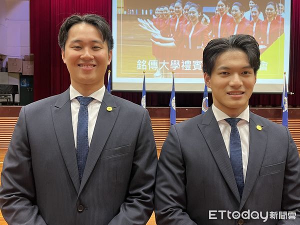 ▲▼銘傳15名國慶禮賓大使亮相，成員馮任遠（圖左）笑容神似大谷翔平，鄭永安（圖右）撞臉韓星池昌旭。（圖／記者許敏溶攝）