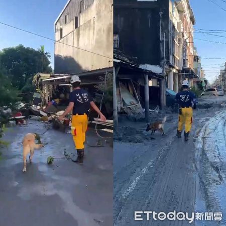 ▲▼高雄市特搜隊支援花蓮光復。（圖／記者許宥孺翻攝）