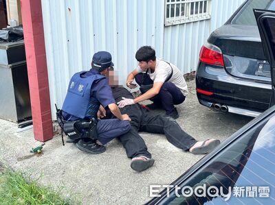 通緝犯躲車上想輕生！朴子警救他一命　抄出毒品、假車牌