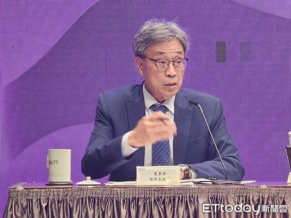 ▲▼農業部長陳駿季出席行政院會記者會。（圖／記者陳家祥攝）