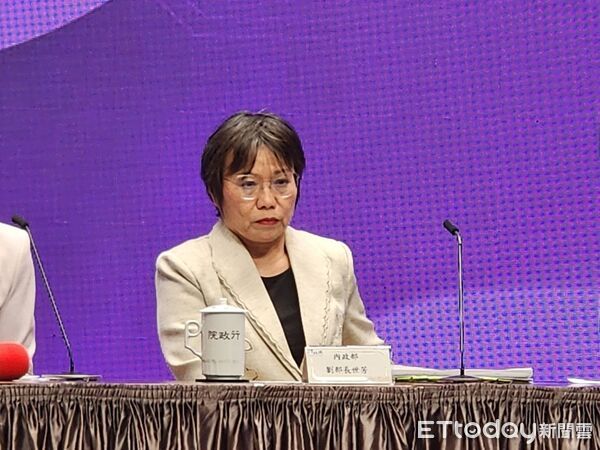 ▲▼內政部長劉世芳出席行政院會記者會。（圖／記者陳家祥攝）
