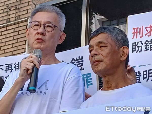 ▲▼呂金鎧再審獲判無罪，四姊呂秋容，辯護律師羅秉成、律師葉建廷。（圖／記者吳銘峯攝）