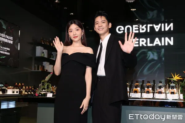 ▲▼  嬌蘭全球首間藝術沙龍高訂香氛色彩概念精品店開幕記者會郭雪芙,林柏宏   。（圖／記者徐文彬攝）