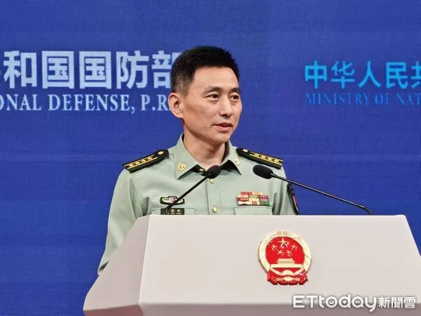 ▲▼ 大陸國防部新聞發言人張曉剛大校（2025.9.25）            。（圖／記者任以芳攝）