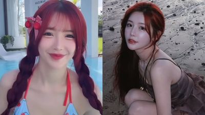 小龍女李恩菲「泳池解放比基尼」! 邊跳邊晃炸超兇事業線