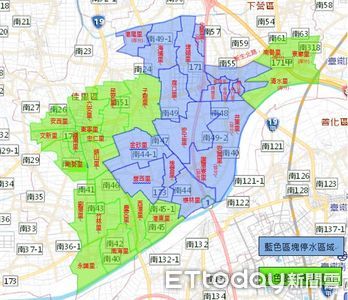 台南3行政區10/2起停水、壓降供水12小時　近4.9萬戶受影響