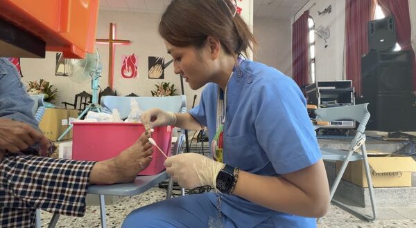 ▲▼門諾醫療團隊進駐馬太鞍教會提供災民醫療照護            。（圖／門諾醫院提供）