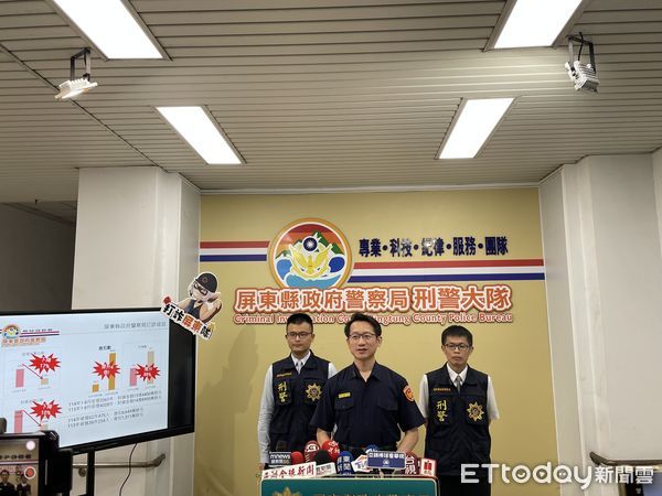 ▲屏東縣警方逮獲陳姓女子到案送辦。（圖／記者陳崑福翻攝）