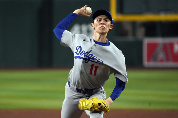 ▲▼道奇佐佐木朗希。（圖／路透）