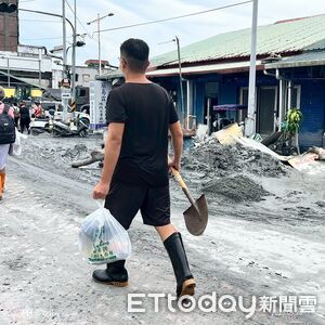 注意!光復車站設有「救災分配站」 賴清德:謝謝全台的鏟子超人