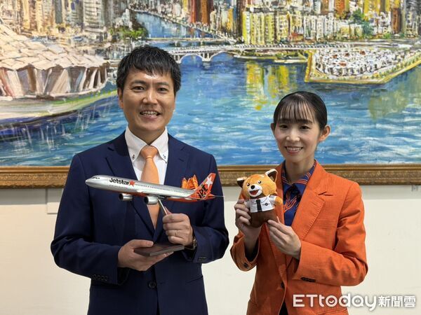 ▲捷星日本航空代表董事兼總經理田中正和今日率團拜會高市府。（圖／記者許宥孺攝）