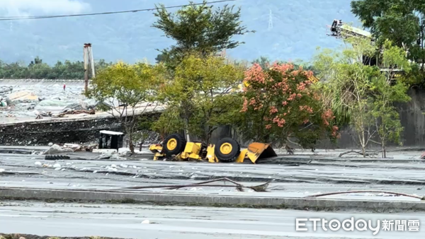 ▲▼花蓮堰塞湖溢流，光復鄉災情慘重。（圖／記者莊喬迪攝）