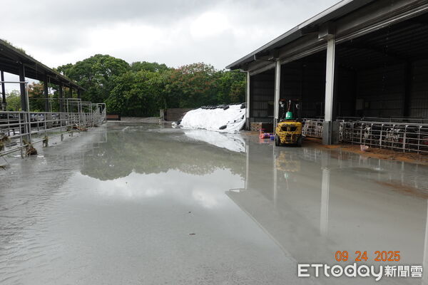 ▲▼受馬太鞍堰塞湖洪災影響，蛋雞場與養禽場全區受淤積影響，損失持續清查中，整體初估經濟損失約新台幣1600萬。（圖／花蓮縣政府提供，下同）