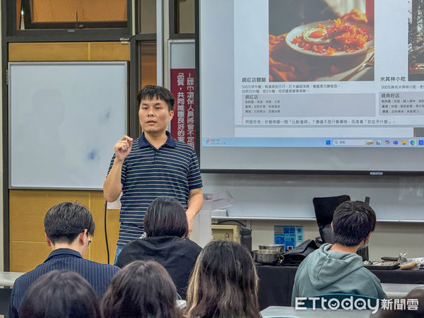 ▲▼世新大學觀光系首度開設「美食餐廳品味鑑賞」課程，培養大一學生美食文化素養，提升餐飲評鑑與審美鑑賞力。（圖／世新大學提供）