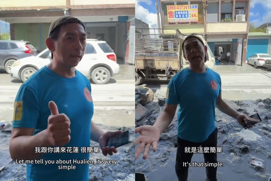 ▲▼蘇睿丞父子前往災區救援。（圖／Threads網友suuuray授權提供，請勿隨意翻拍以免侵權）