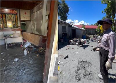 東富村淹慘!79歲阿公獨自清淤 虛弱上前求救:可以來幫幫我嗎