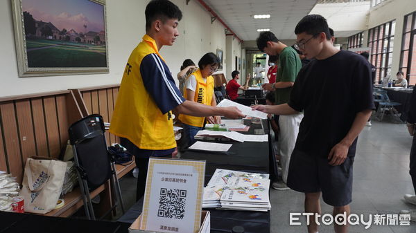▲台南市勞工局攜手雲科大舉辦徵才說明會，吸引大批學生參與。（記者林東良翻攝，下同）