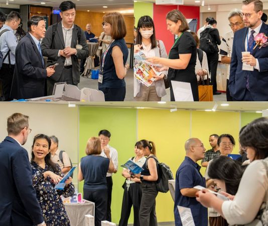 ▲參展商與台灣專業代理商熱烈交流，氣氛熱絡。（圖／IEAT提供）