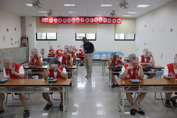 ▲八德外役監舉辦「中秋節電話懇親」。（圖／八德外役監提供）