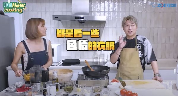 ▲ 張立東(右)被莎莎揭密「愛偷看色情衣服」。（圖／好看娛樂）