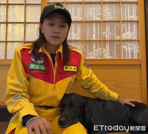 ▲▼搜救犬咪娜。（圖／記者許宥孺翻攝）