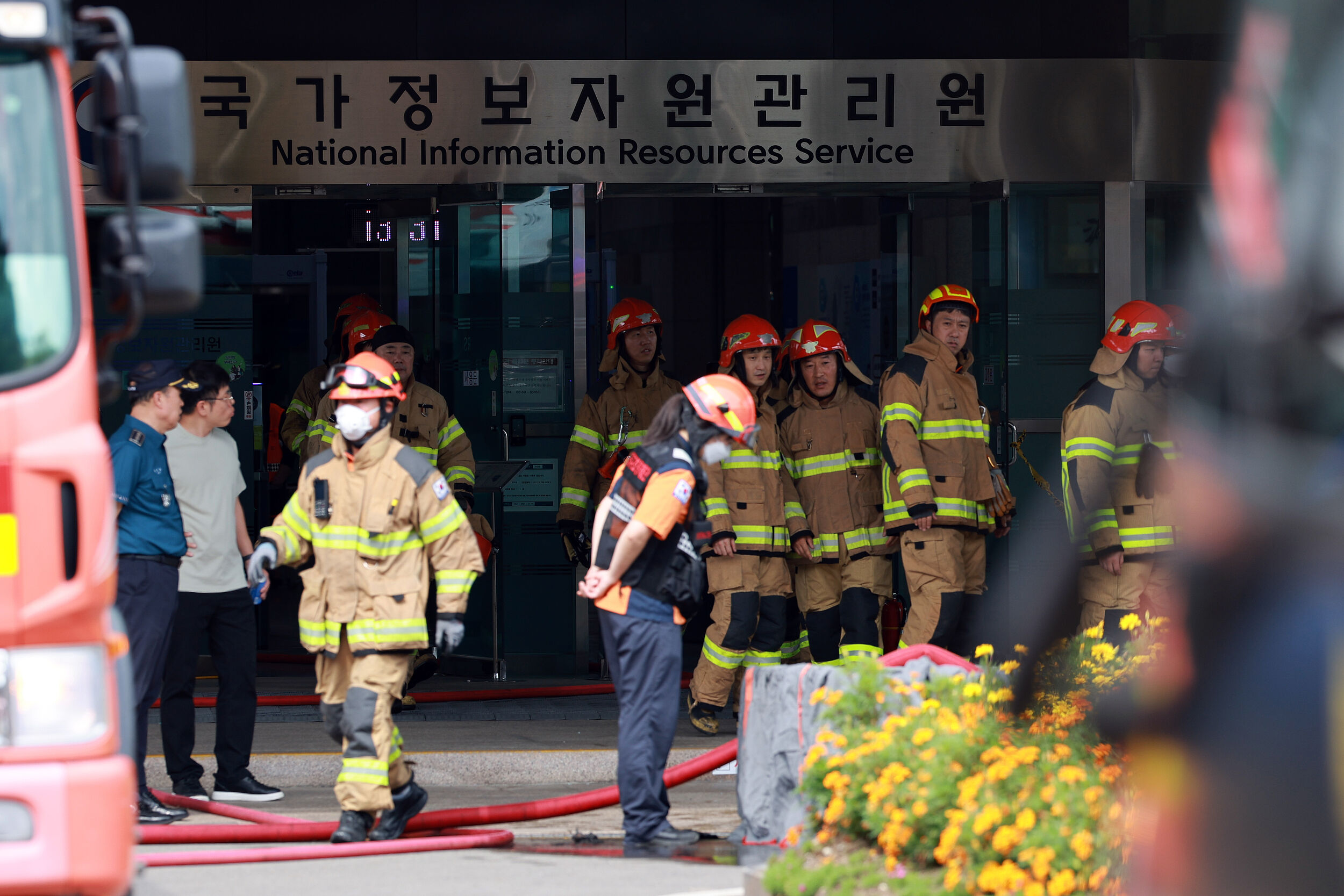 ▲▼ 南韓國家資訊資源管理院大田本院火災，影響郵局金融業務。（圖／VCG）