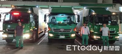 「郵政超人」假日支援賑災物資運送 22輛大貨車狂奔花蓮