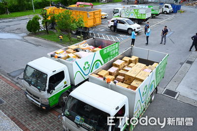 花蓮市公所整合善心再出發! 滿載救援物資衝光復災區