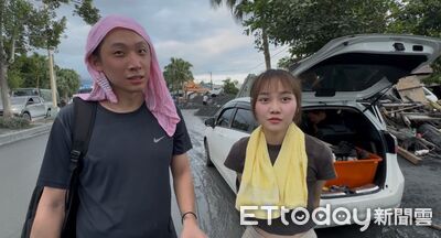 鏟子超人情侶忙一天「4字心得」曝!傍晚災區國軍、義工陸續撤退