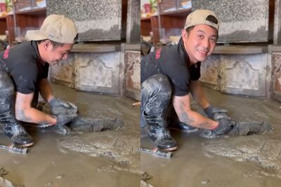 救災5天「他抓到1訣竅」輕鬆清泥土：像豆腐一樣軟！130萬人狂讚