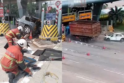 媽媽只來得及抱1人！目睹雙胞胎另一子拋飛車外亡　大馬恐怖車禍