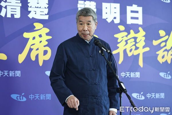 ▲張亞中出席國民黨主席辯論會。（圖／記者林敬旻攝）