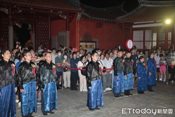▲台南市114年度秋祭大成至聖先師孔子釋奠典禮於孔廟大成殿隆重舉行。（記者林東良翻攝，下同）