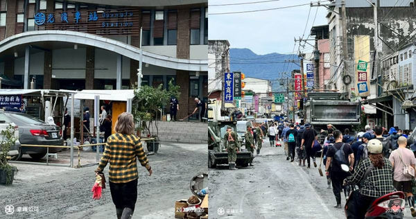 大批「鏟子超人」、「雨鞋超人」前往花蓮支援。（圖／翻攝自臉書／國營臺灣鐵路股份有限公司）