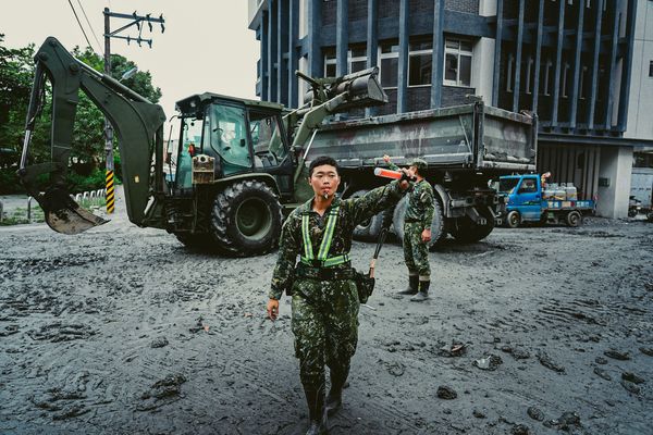 ▲▼總統賴清德下令，再增派兵力協助花蓮家園復原工作，要在中秋節前完成清淤。（圖／賴清德臉書）