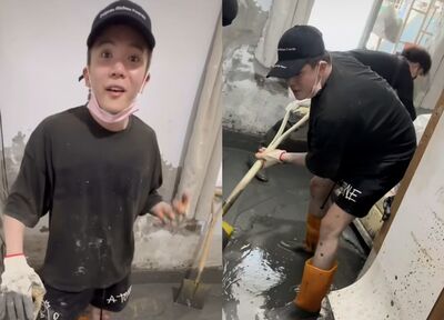 孫生花蓮救災畫面曝光!見滿目瘡痍喊「光復鄉加油」 善舉反遭網開酸