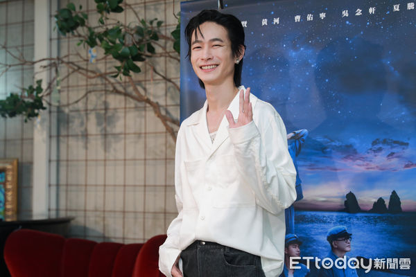 ▲▼《星空下的黑潮島嶼》金鐘入圍媒體茶敘-黃河。（圖／記者周宸亘攝）