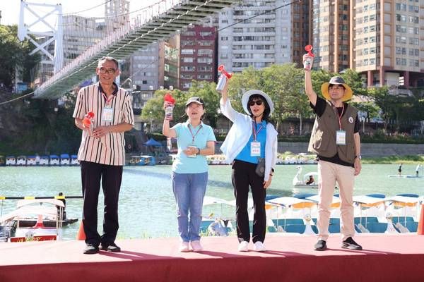 ▲北區國稅局租稅宣導健走