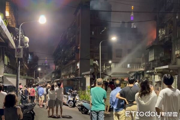 快訊／南港公寓連假火警！消防員緊急灌救　民眾嚇壞圍觀