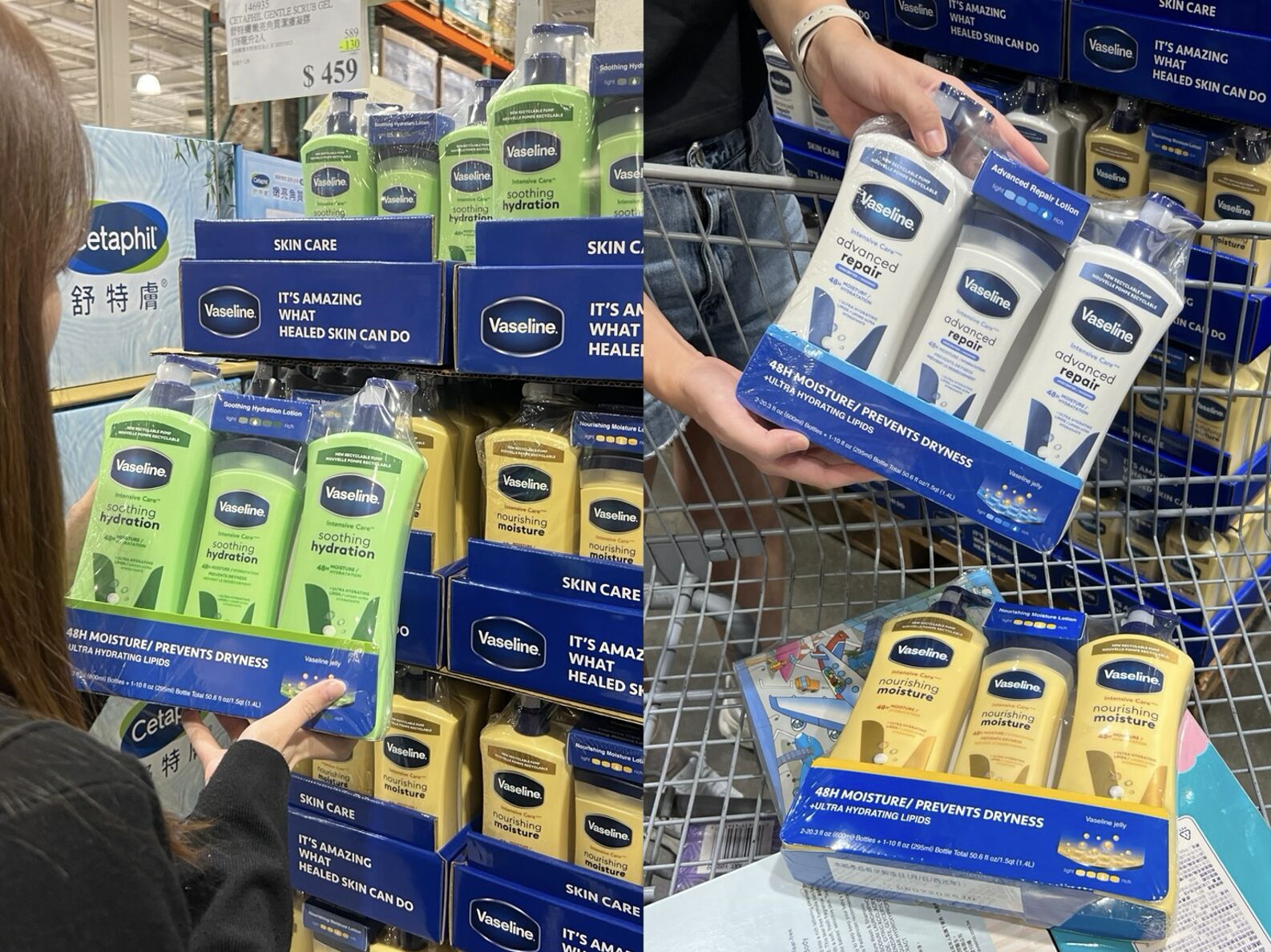 ▲▼入秋乾癢不用愁！凡士林超熱賣潤膚露「3瓶300元有找」引爆美式賣場囤貨潮。（圖／ETtoday）