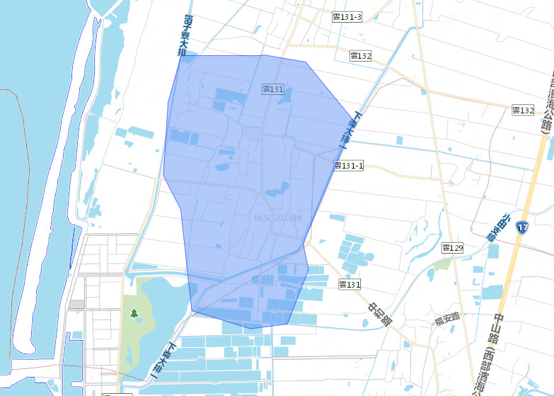 ▲雲林縣/四湖鄉/廣溝村、廣溝厝、萡子村、萡東村、萡子寮，口湖鄉/下崙村、中和路。（圖／台灣自來水公司）