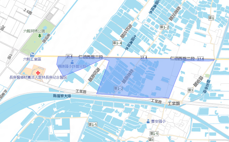 ▲雲林縣/麥寮鄉/中興村、中興路、仁德西路二段。（圖／台灣自來水公司）