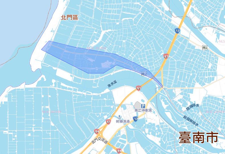 ▲▼臺南市/北門區/西部濱海公路、西部濱海快速公路。。（圖／台水）