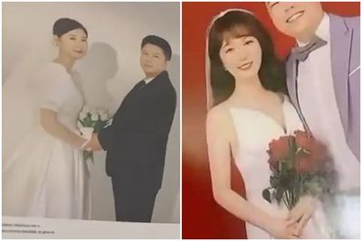 婚紗照掛客廳4年！人妻意外發現「新娘竟是陌生人」傻眼