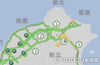 國5湧車潮「時速僅21公里」　下午11路段易壅塞