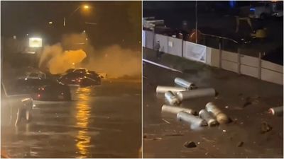 暴雨成災4死！美礦業小鎮「上千罐瓦斯」沖走亂漂　居民爬屋頂求救