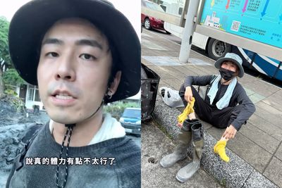 「洗衣店金孫」張瑞夫救災3天：體力到極限了　阿樂祭1招護腳