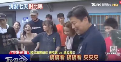 傅崐萁被要求挖淤泥「雨鞋終於髒了」　他臉書發文談此事