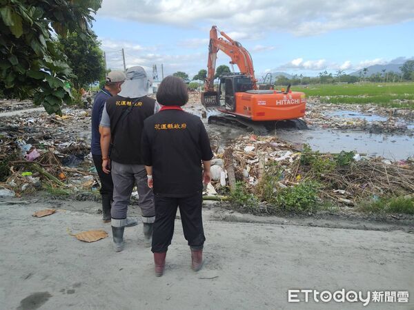 ▲▼花蓮光復鄉受堰塞湖潰壩衝擊，農業相關產業損失近4億。（圖／記者王兆麟翻攝，下同）
