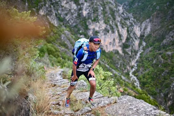 ▲陳彥博在希臘超馬賽首日順利取得領先。（圖／陳彥博提供）